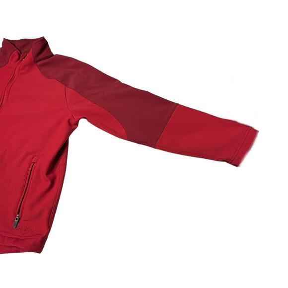 LL Bean Jacket Men's Large Red Soft Shell Full Zip Fleece Lined Outdoor Hiking - Picture 13 of 13